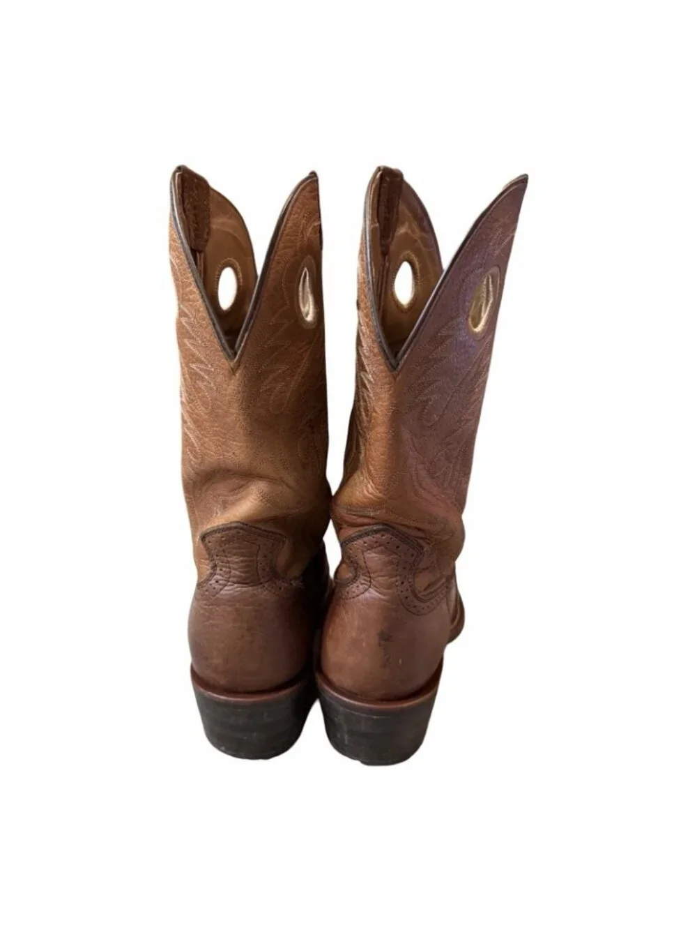 Ariat Heritage Roughstock Cowboy Boots 10002227 Men's Size 14 D Brown Leather